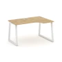 SN-6T1.SPA-002(R) Стол рабочий эргономичный, цвет тиквуд светлый, белый