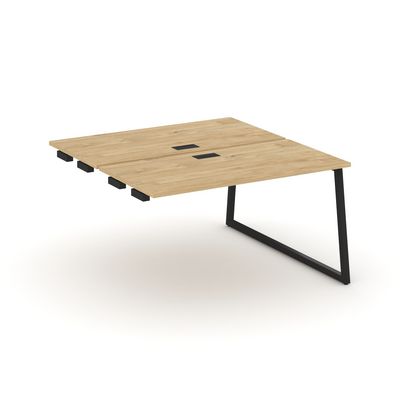 Style Project Fusion SN-4T1.DPRS-012 (Тиквуд светлый/Черный) Стол приставка к опорным элементам