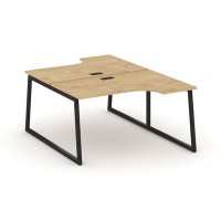 Style Project Fusion SN-4T1.DRPA-012 (Тиквуд светлый/Черный) Рабочая станция эргономичная