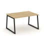 SN-4T1.SPRG-003.3 Переговорный стол, тиквуд светлый, черный металл