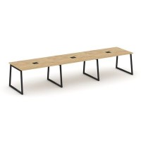 Style Project Fusion SN-4T1.SPRG-021 (Тиквуд светлый/Черный) Стол переговорный