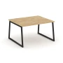 SN-4T1.SPRG-034.3 Переговорный стол, цвет тиквуд светлый, металл черный