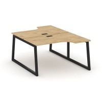 Style Project Fusion SN-5T1.DRPA-011 (Тиквуд светлый/Черный) Рабочая станция эргономичная