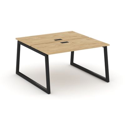 Style Project Fusion SN-5T1.DRS-021 (Тиквуд светлый/Черный) Рабочая станция двухсторонняя