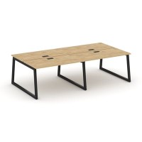 Style Project Fusion SN-5T1.DRS-053 (Тиквуд светлый/Черный) Рабочая станция двухсторонняя