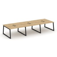 Style Project Fusion SN-5T1.DRS-061 (Тиквуд светлый/Черный) Рабочая станция двухсторонняя