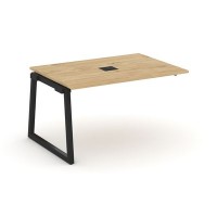 Style Project Fusion SN-5T1.NSPRG-002 (Тиквуд светлый/Черный) Проходной наборный элемент переговорного стола