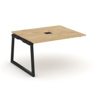 Style Project Fusion SN-5T1.NSPRG-032 (Тиквуд светлый/Черный) Проходной наборный элемент переговорного стола