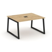 Style Project Fusion SN-5T1.SPRG-033 (Тиквуд светлый/Черный) Стол переговорный