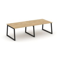 Style Project Fusion SN-5T1.SPRG-042.3 (Тиквуд светлый/Черный) Стол переговорный