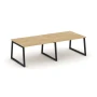 SN-5T1.SPRG-042.3 Стол переговорный, тиквуд светлый ЛДСП, черный металл