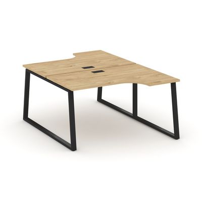 Style Project Fusion SN-6T1.DRPA-001 (Тиквуд светлый/Черный) Рабочая станция эргономичная