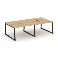 Style Project Fusion SN-6T1.DRS-034 (Тиквуд светлый/Черный) Рабочая станция двухсторонняя