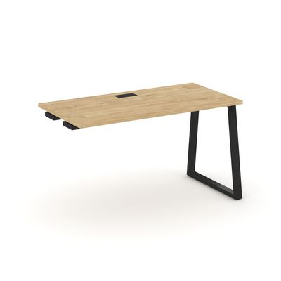 Style Project Fusion SN-6T1.OPRS-021 (Тиквуд светлый/Черный) Стол приставка к опорным элементам