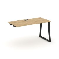 Style Project Fusion SN-6T1.OPRS-024 (Тиквуд светлый/Черный) Стол приставка к опорным элементам