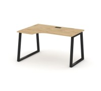 Стайл Проджект Фьюжн SN-6T1.SPA-012(L) (Тиквуд светлый/Черный) Стол рабочий эргономичный