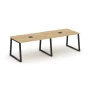 SN-6T1.SPRG-011 Стол переговорный, цвет тиквуд светлый, черный