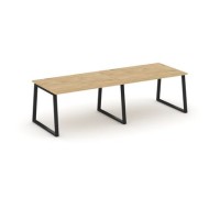 Стайл Проджект Фьюжн SN-6T1.SPRG-012.3 (Тиквуд светлый/Черный) Стол переговорный