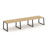 Style Project Fusion SN-6T1.SPRG-023.3 (Тиквуд светлый/Черный) Стол переговорный