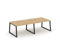 Стайл Проджект Фьюжн SN-6T1.SPRG-042.3 (Тиквуд светлый/Черный) Стол переговорный