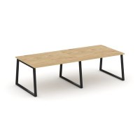 Style Project Fusion SN-6T1.SPRG-043.3 (Тиквуд светлый/Черный) Стол переговорный