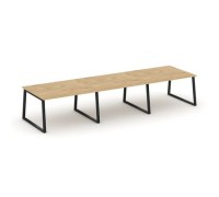 Стайл Проджект Фьюжн SN-6T1.SPRG-054.3 (Тиквуд светлый/Черный) Стол переговорный