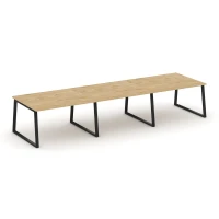 SN-6T1.SPRG-054.3 (Тиквуд светлый/Черный) Стол переговорный