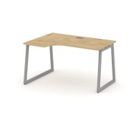 Стайл Проджект Фьюжн SN-4T1.SPA-022(L) (Тиквуд светлый/Серый) Стол рабочий эргономичный