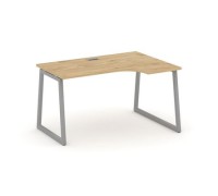 Стайл Проджект Фьюжн SN-4T1.SPA-022(R) (Тиквуд светлый/Серый) Стол рабочий эргономичный