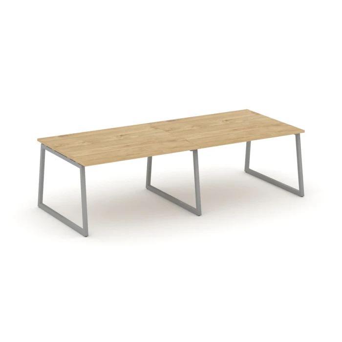 SN-4T1.SPRG-044.3 Переговорный стол, тиквуд светлый, серый