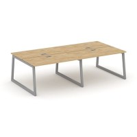 Style Project Fusion SN-5T1.DRS-052 (Тиквуд светлый/Серый) Рабочая станция двухсторонняя