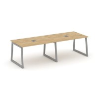 Style Project Fusion SN-5T1.SPRG-012 (Тиквуд светлый/Серый) Стол переговорный