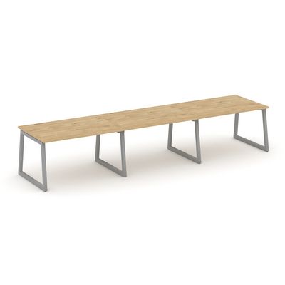 Style Project Fusion SN-5T1.SPRG-023.3 (Тиквуд светлый/Серый) Стол переговорный