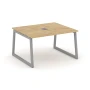 SN-5T1.SPRG-034 Стол переговорный, тиквуд светлый ЛДСП, серый металл