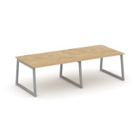 Style Project Fusion SN-5T1.SPRG-042.3 (Тиквуд светлый/Серый) Стол переговорный