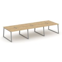 Style Project Fusion SN-6T1.DRS-071 (Тиквуд светлый/Серый) Рабочая станция двухсторонняя