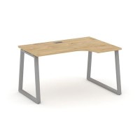 Style Project Fusion SN-6T1.SPA-011(R) (Тиквуд светлый/Серый) Стол рабочий эргономичный