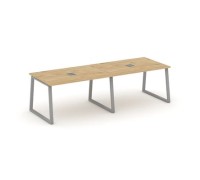 Стайл Проджект Фьюжн SN-6T1.SPRG-014 (Тиквуд светлый/Серый) Стол переговорный