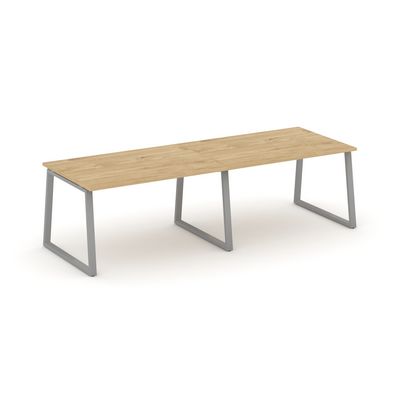 Style Project Fusion SN-6T1.SPRG-014.3 (Тиквуд светлый/Серый) Стол переговорный