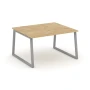 SN-6T1.SPRG-033.3 Переговорный стол, цвет ЛДСП тиквуд светлый, металл серый