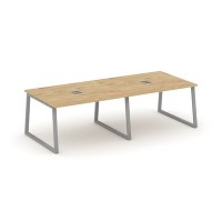 Style Project Fusion SN-6T1.SPRG-042 (Тиквуд светлый/Серый) Стол переговорный