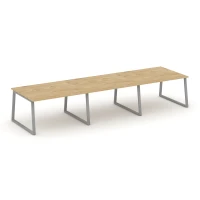 SN-6T1.SPRG-054.3 (Тиквуд светлый/Серый) Стол переговорный