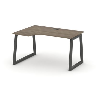 Style Project Fusion SN-5T1.SPA-001(L) (Вяз благородный/Антрацит) Стол рабочий эргономичный