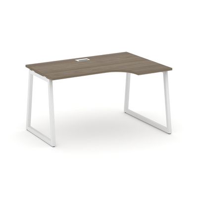 Style Project Fusion SN-4T1.SPA-001(R) (Вяз благородный/Белый) Стол рабочий эргономичный