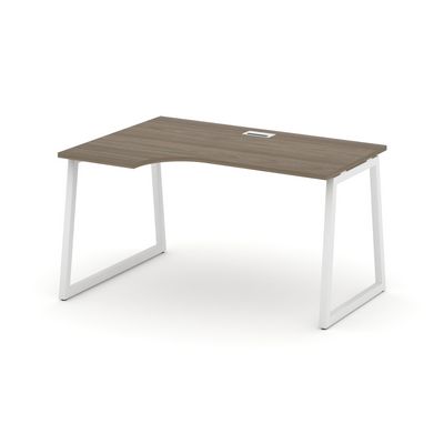 Style Project Fusion SN-4T1.SPA-011(L) (Вяз благородный/Белый) Стол рабочий эргономичный