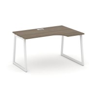 Style Project Fusion SN-4T1.SPA-011(R) (Вяз благородный/Белый) Стол рабочий эргономичный