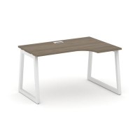 Style Project Fusion SN-5T1.SPA-001(R) (Вяз благородный/Белый) Стол рабочий эргономичный