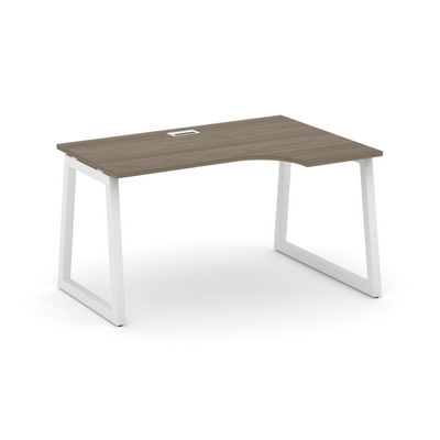 Style Project Fusion SN-5T1.SPA-001(R) (Вяз благородный/Белый) Стол рабочий эргономичный