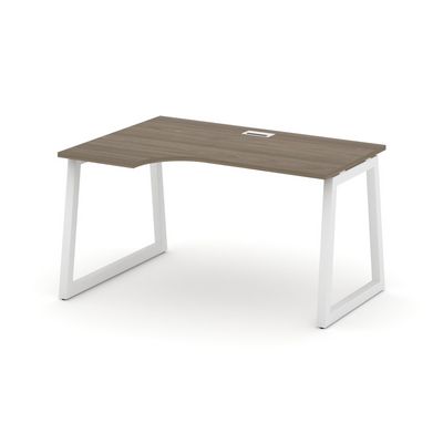 Style Project Fusion SN-5T1.SPA-021(L) (Вяз благородный/Белый) Стол рабочий эргономичный