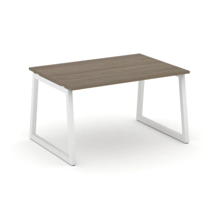 SN-5T1.SPRG-002.3 Стол переговорный, цвет ЛДСП вяз благородный, белый металл